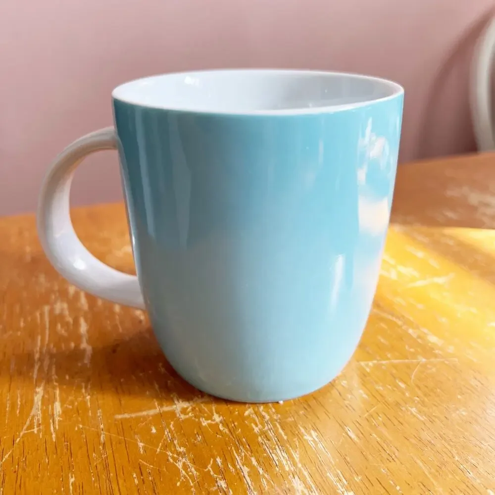 Sur La Table Exclusive Easter Collection Teal Blue Mug Coffee Cup Bunny